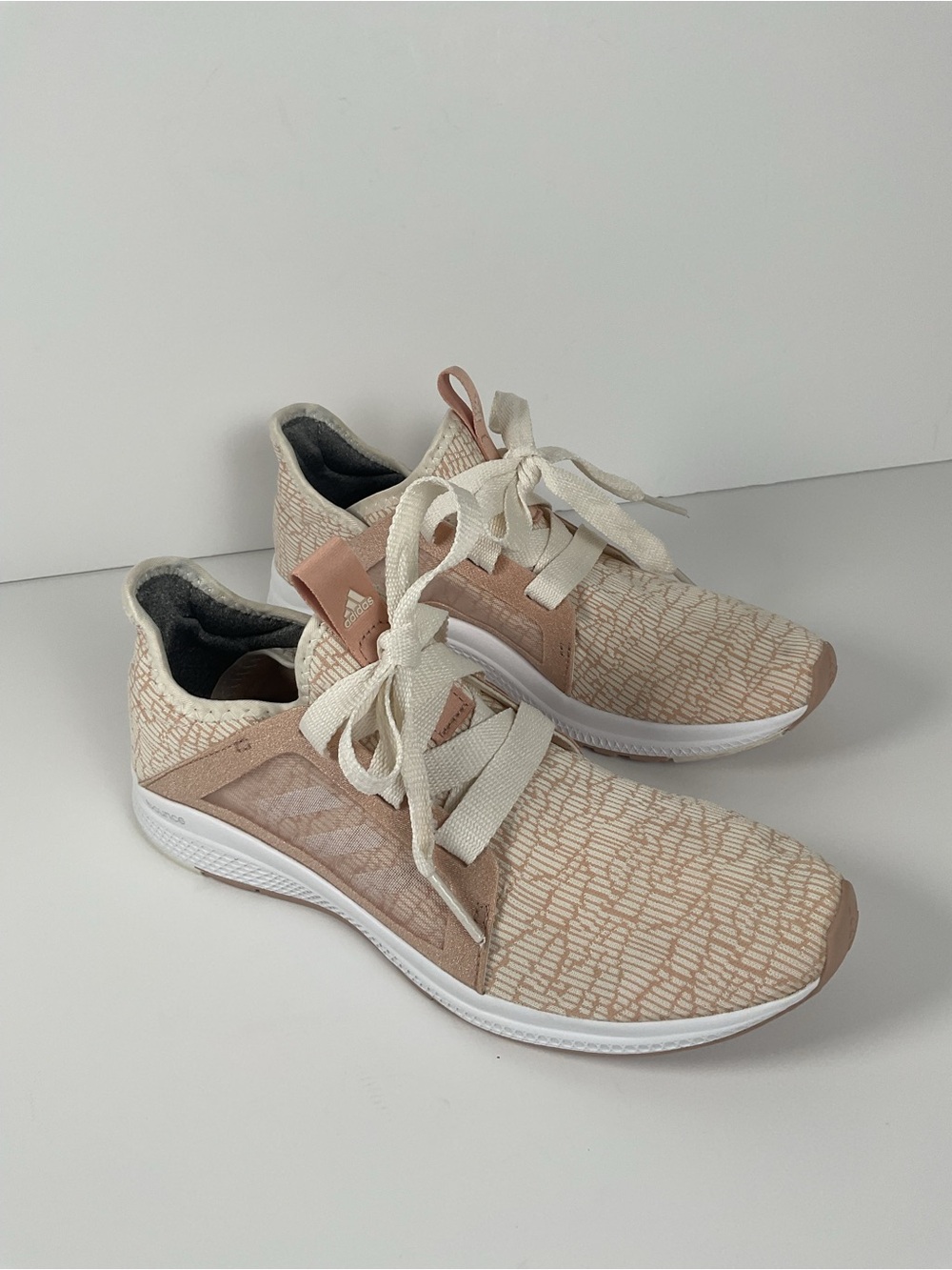 Adidas Purebounce+ Running Shoes Women Size 8.5 Pink Cream Sneakers